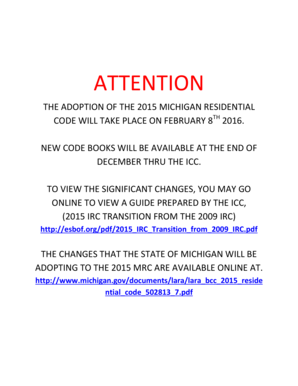 Michigan Master Building Permit Application
