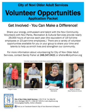 City of Novi Volunteer Application
