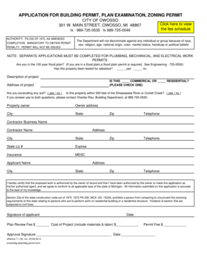 Building Permit Application