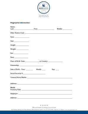 Identity Confirmation Form