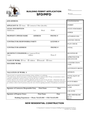 Building Permit Application