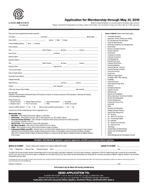 Illinois CPA Society Membership Application
