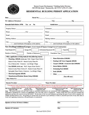 Residential Building Permit Application