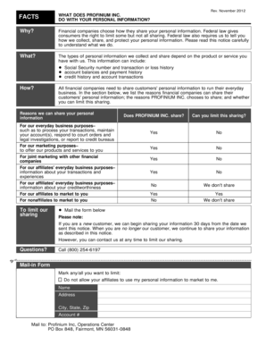 Profinium Inc. Privacy Notice