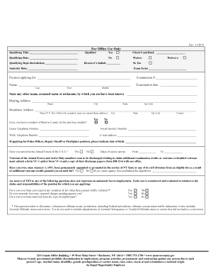 Monroe County Civil Service Exam Application