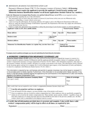 Minnesota Business Tax Identification Law