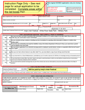 Indiana Temporary Employee Permit Application