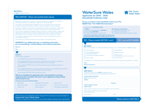 WaterSure Wales Application Form