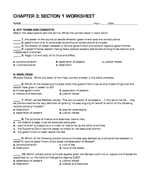 Chapter 3 Section 1 Worksheet
