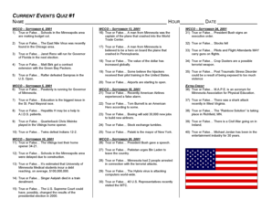Current Events Quiz