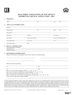 Residential Rental Application