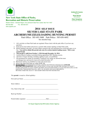 New York Archery/Muzzleloading Hunting Permit