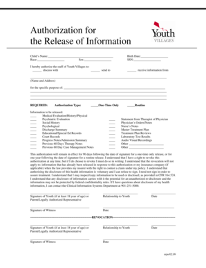 Authorization for Release of Information