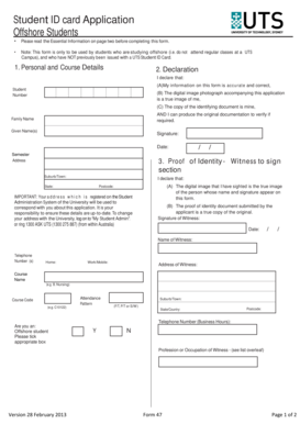 Student ID Card Application