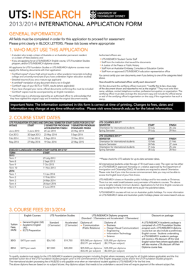 International Application Form