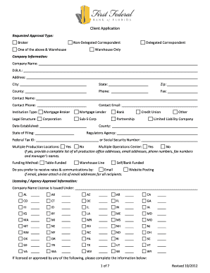 Mortgage Broker Application Form
