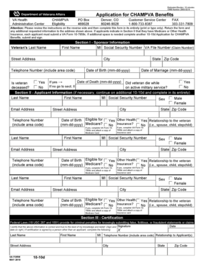 Application for CHAMPVA Benefits