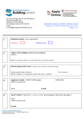 UK Building Regulations Application