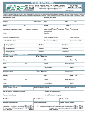 Funding Application