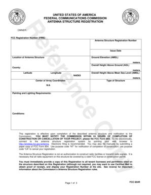 FCC Antenna Structure Registration Form