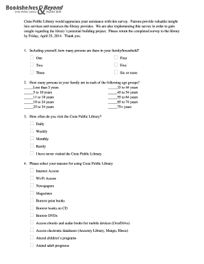 Crete Public Library Survey