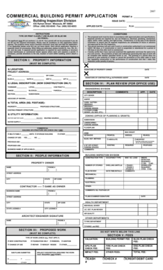 Commercial Building Permit Application