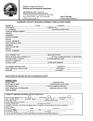 Madison County Building Permit Application