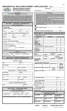 Residential Building Permit Application