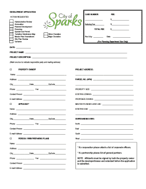 Development Application Form