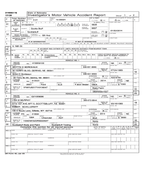Nebraska Motor Vehicle Accident Report