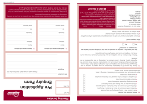 UK Pre-Application Planning Enquiry Form