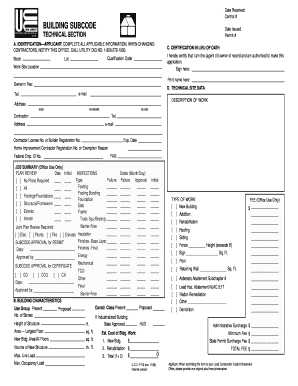 Building Permit Application