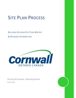 Site Plan Process Form