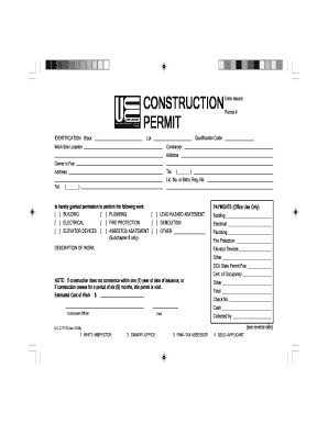 Construction Permit Application