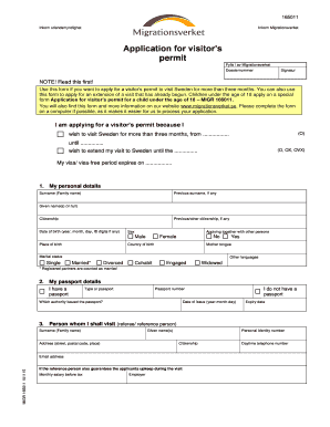 Application for Visitor’s Permit