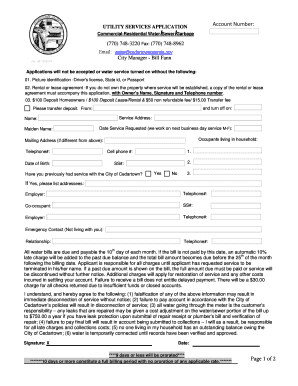 Utility Services Application