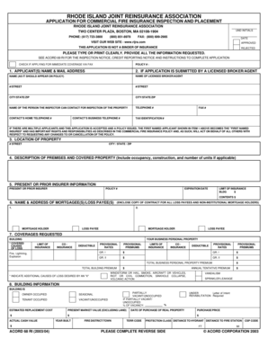 Commercial Fire bApplicationb - RIJRA