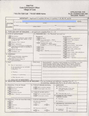 Building Permit Application