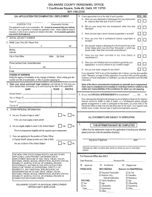 Veteran's Credits Application
