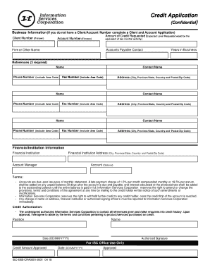 Credit Application Form