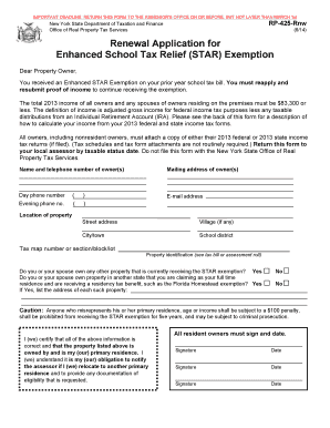New York Enhanced STAR Exemption Renewal Application