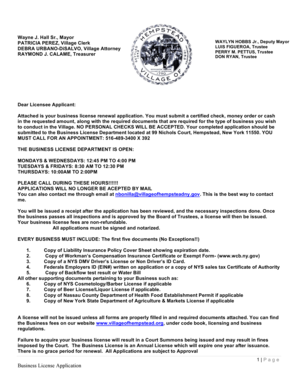 Business License Application