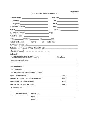 Incident Reporting Form