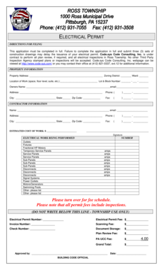 Electrical Permit Application