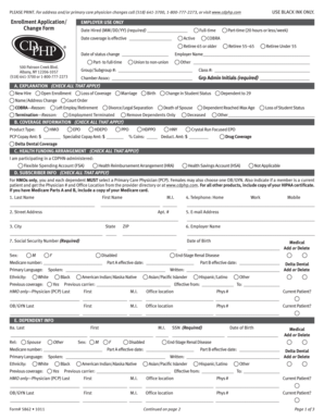 CDPHP Enrollment Application Form