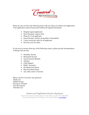 Housing Assistance Application