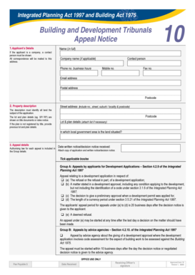 Queensland Appeal Notice 10