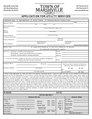 Utility Services Application