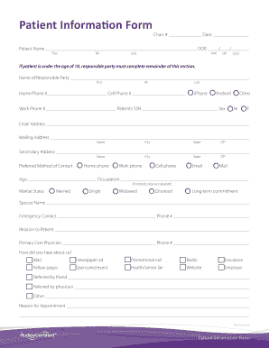 Patient Information Form