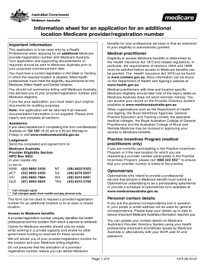 Medicare Provider Registration Application